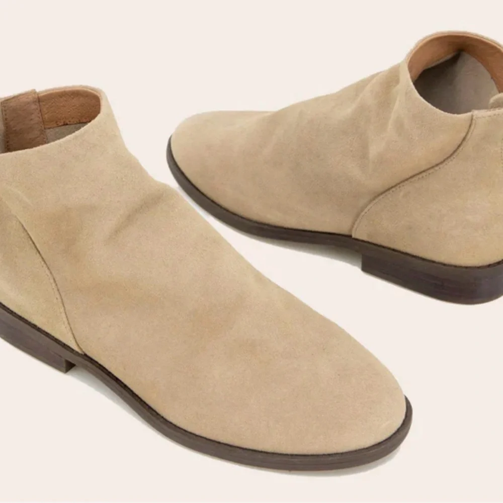 gentle souls Taupe Suede Ankle Booties - Picture 7 of 9